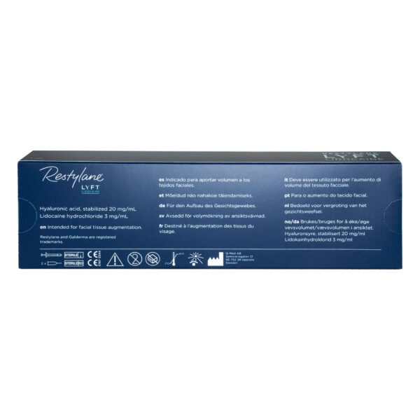 Restylane LYFT Lidocain 1x1ml back