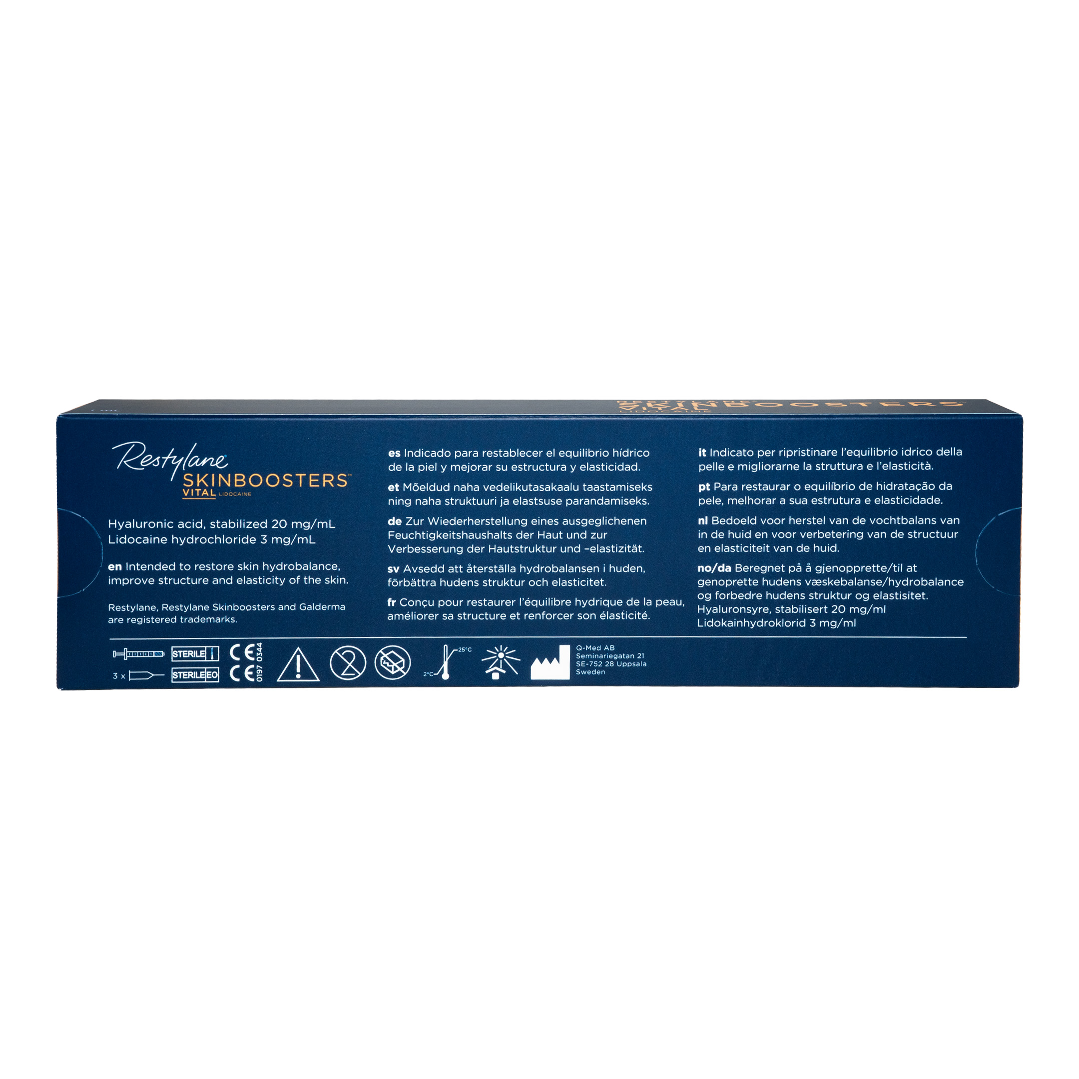 Restylane Kysse Lidocaine 1 ml Rückseite Restylane Kysse Lidocaine 1 ml Rückseite