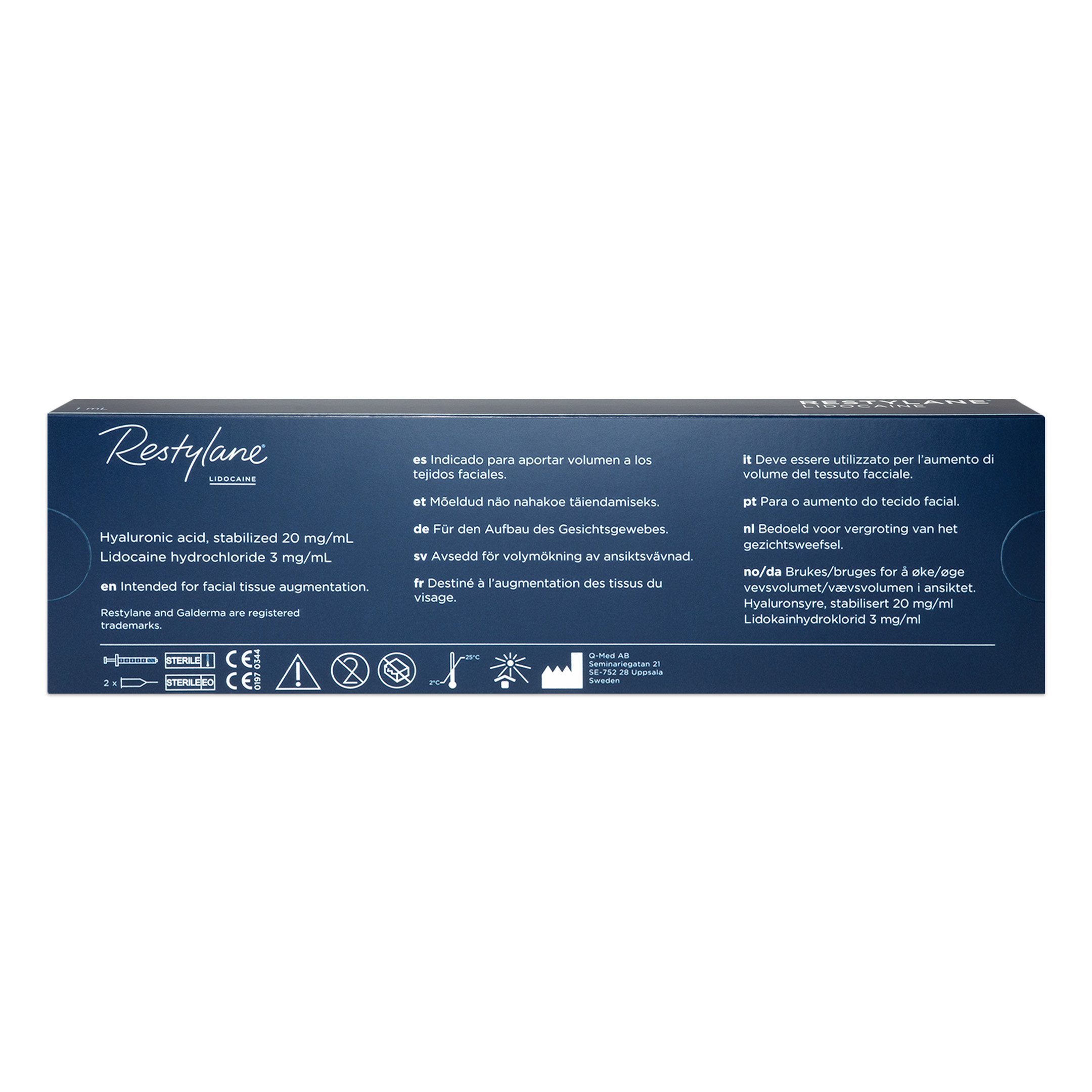 Restylane Lidocaine (1×1ml) Restylane Lidocaine (1x1ML) back