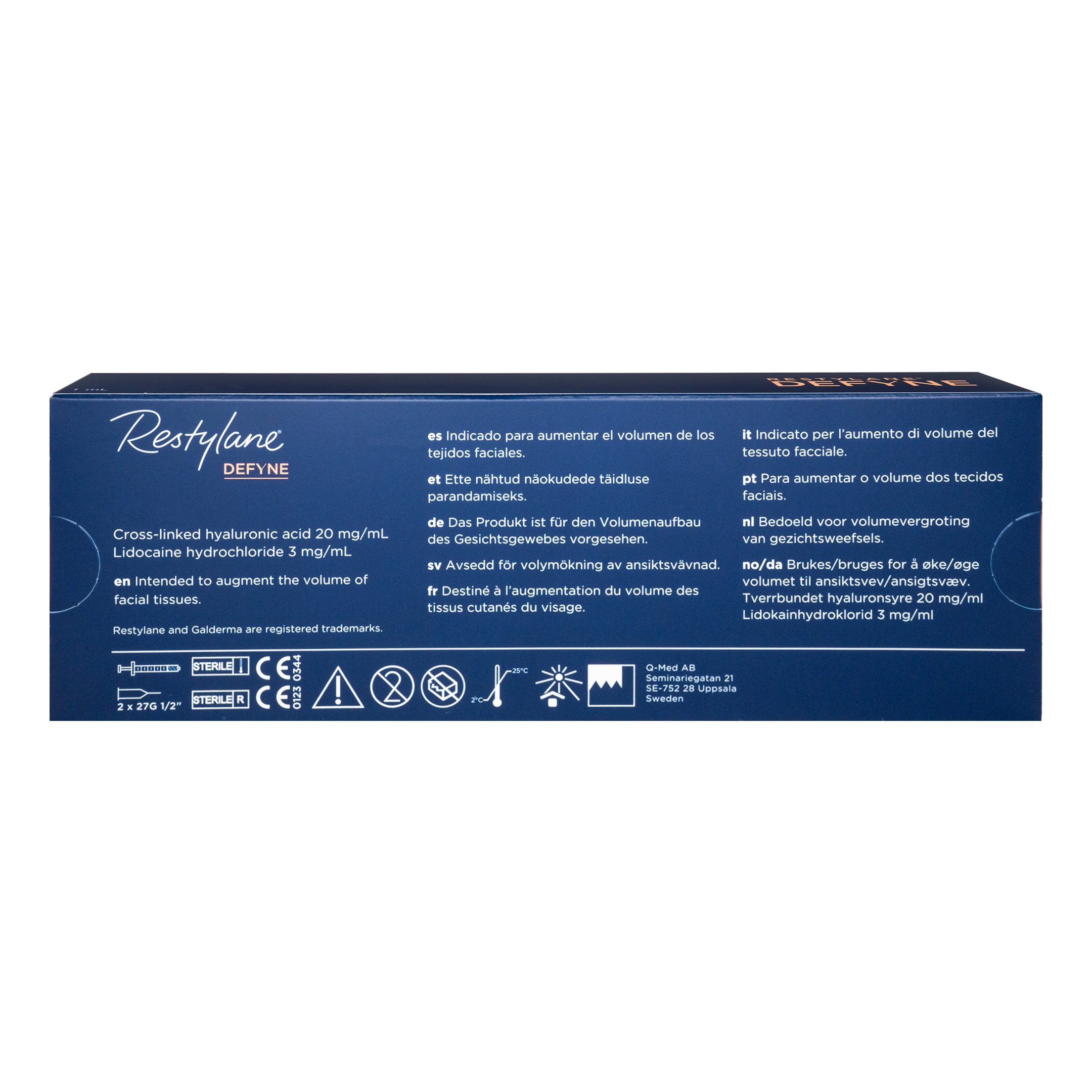 Restylane DEFYNE LIDOCAINE (1×1ML) back