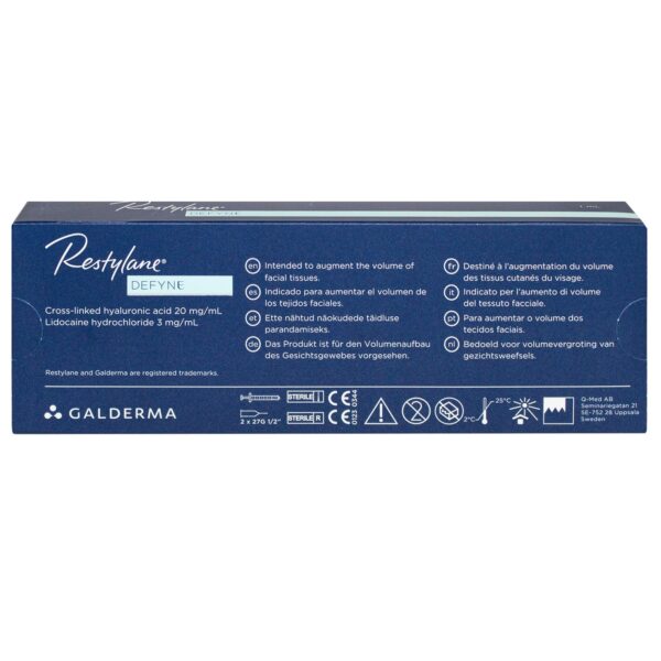 Restylane Defyne Lidocaine Back