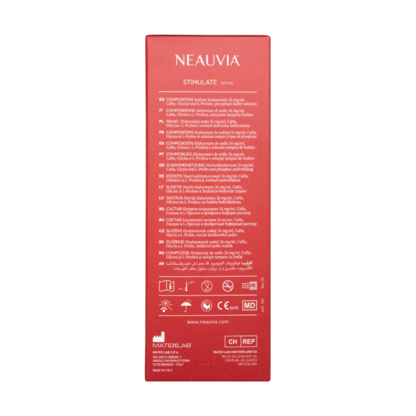 Neauvia Stimulate 1x1ml Matex Lab back