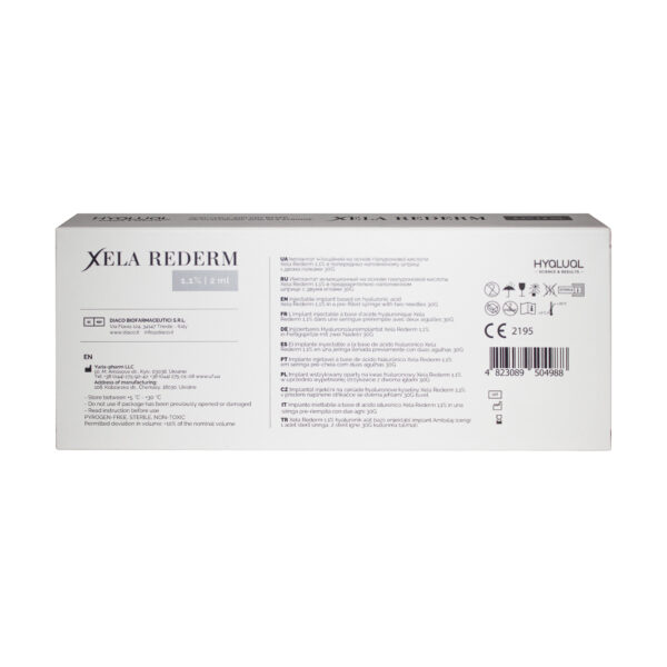 Xela Rederm 1 1 2ml back