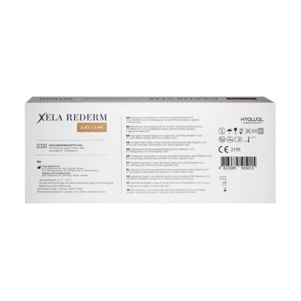 Xela Rederm 2 2 1ml back