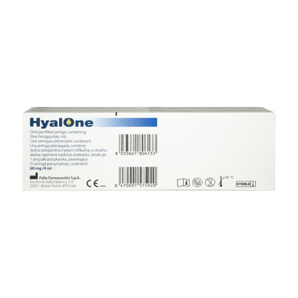 HyalOne Fidia Hyaluronic Acid Sodiumsalt back
