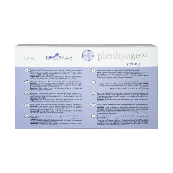 Plenhyage XL strong polymerised ploynucleotide based gel Bio Formula back