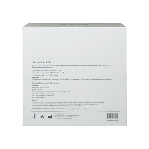 Dermaheal Stem C'rum SR Skin Rejuvenating Solution back