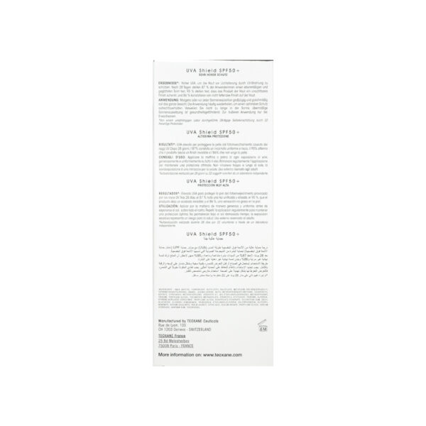 Teoxane UVA Shield SPF50 Sonnenschutz high 50ml back