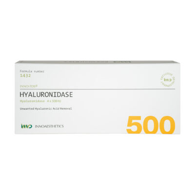 Hyaluronidase 4x500 IU Innoaesthetics 4x5ml front