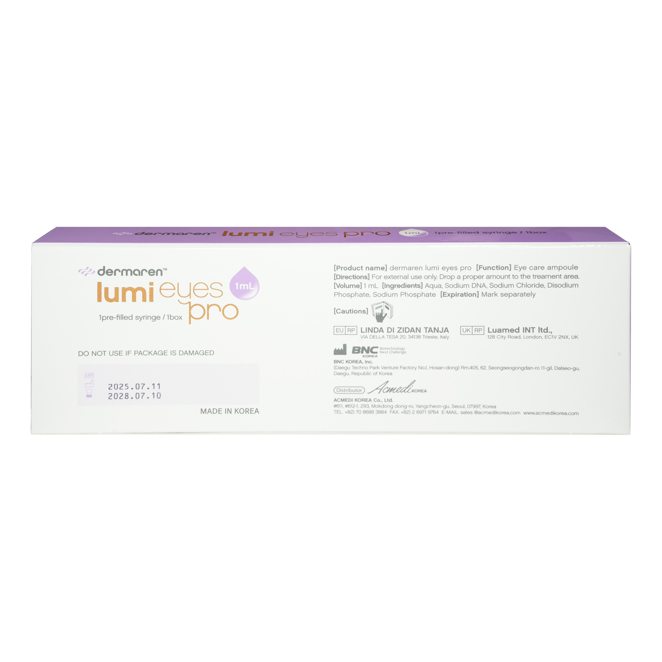 Dermaren Lumi Eyes Pro (1x1ml) Lumi Eyes Pro 1x1ml back