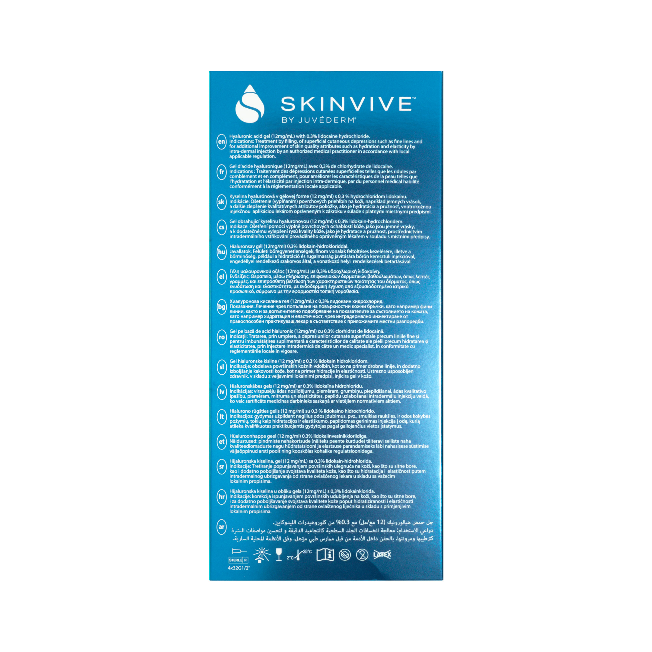 Skinvive Juvederm 2x1,0ml back
