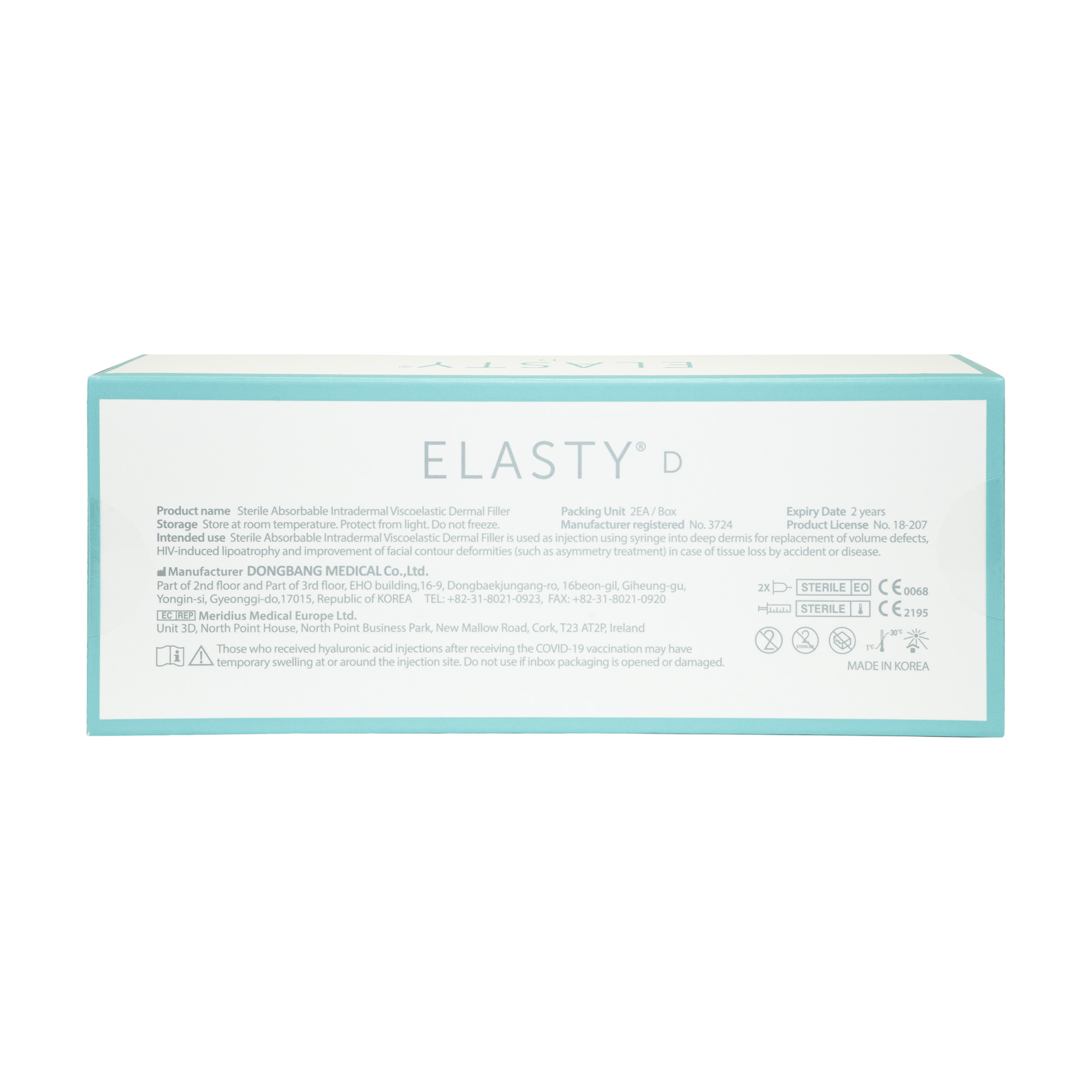 Elasty D Hyaluron Filler 2 x 1 ml back