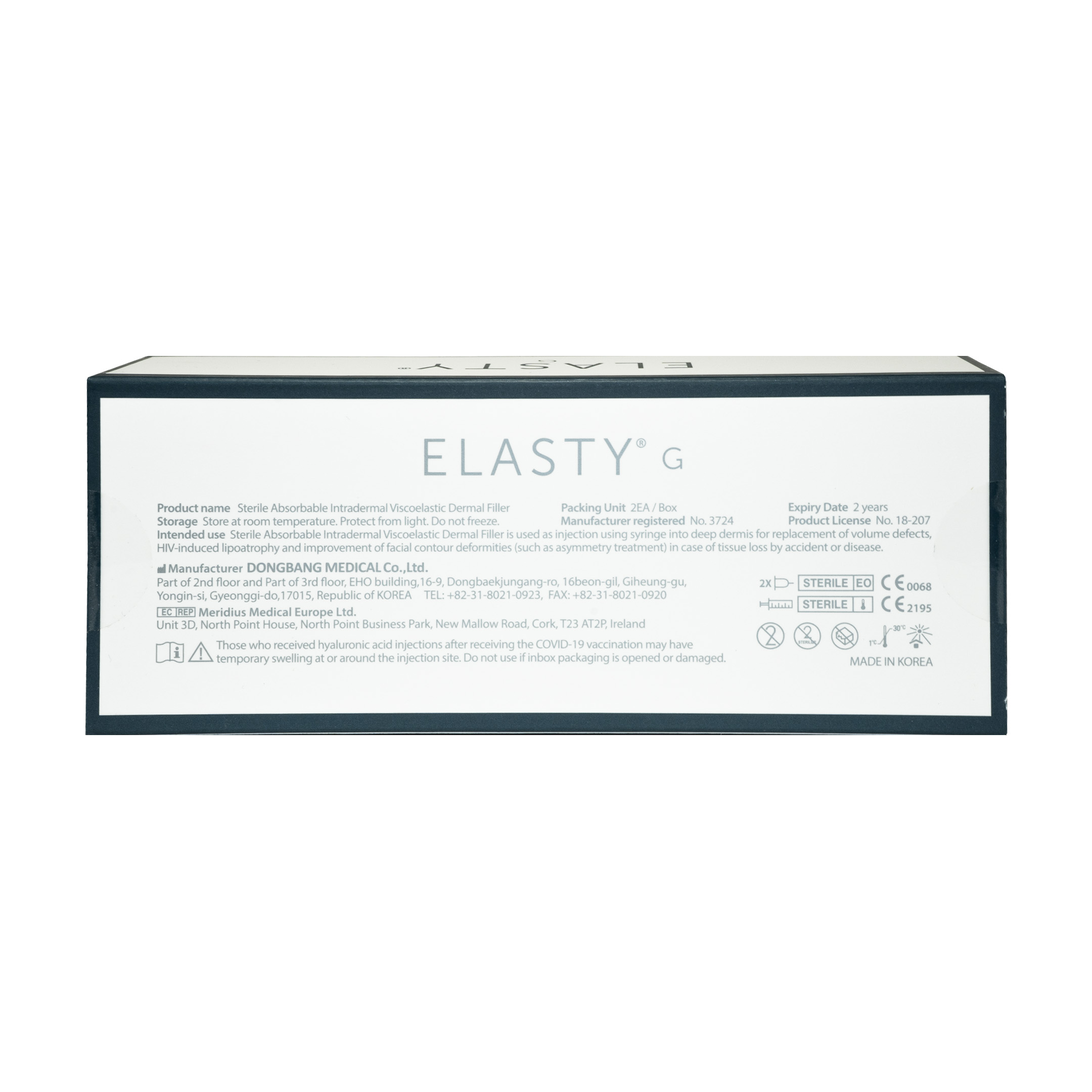 Elasty G Hyaluron Filler 2 x 1 ml back