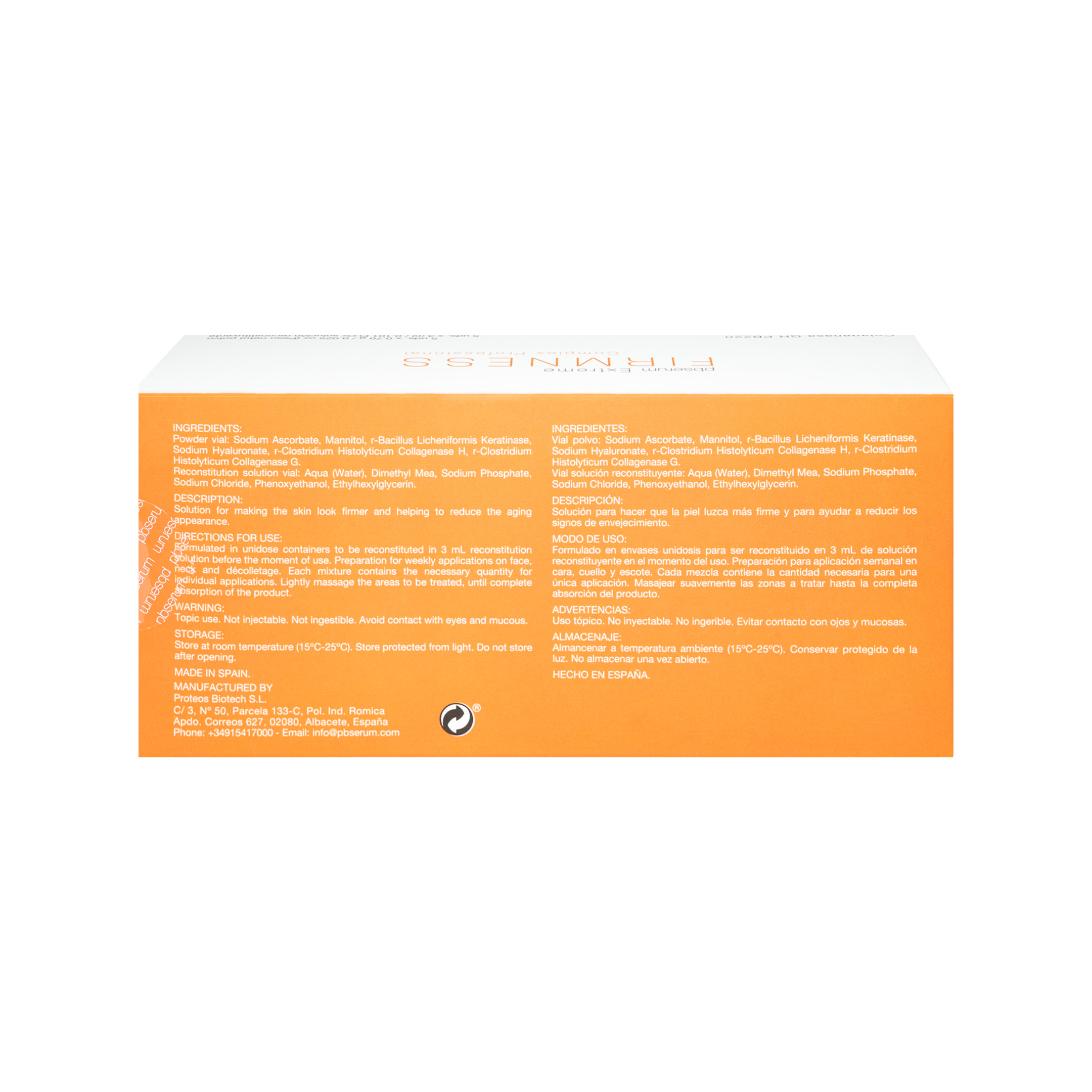 pbserum Smartker Extreme Firmness (5x0,7g + 5x3ml) back