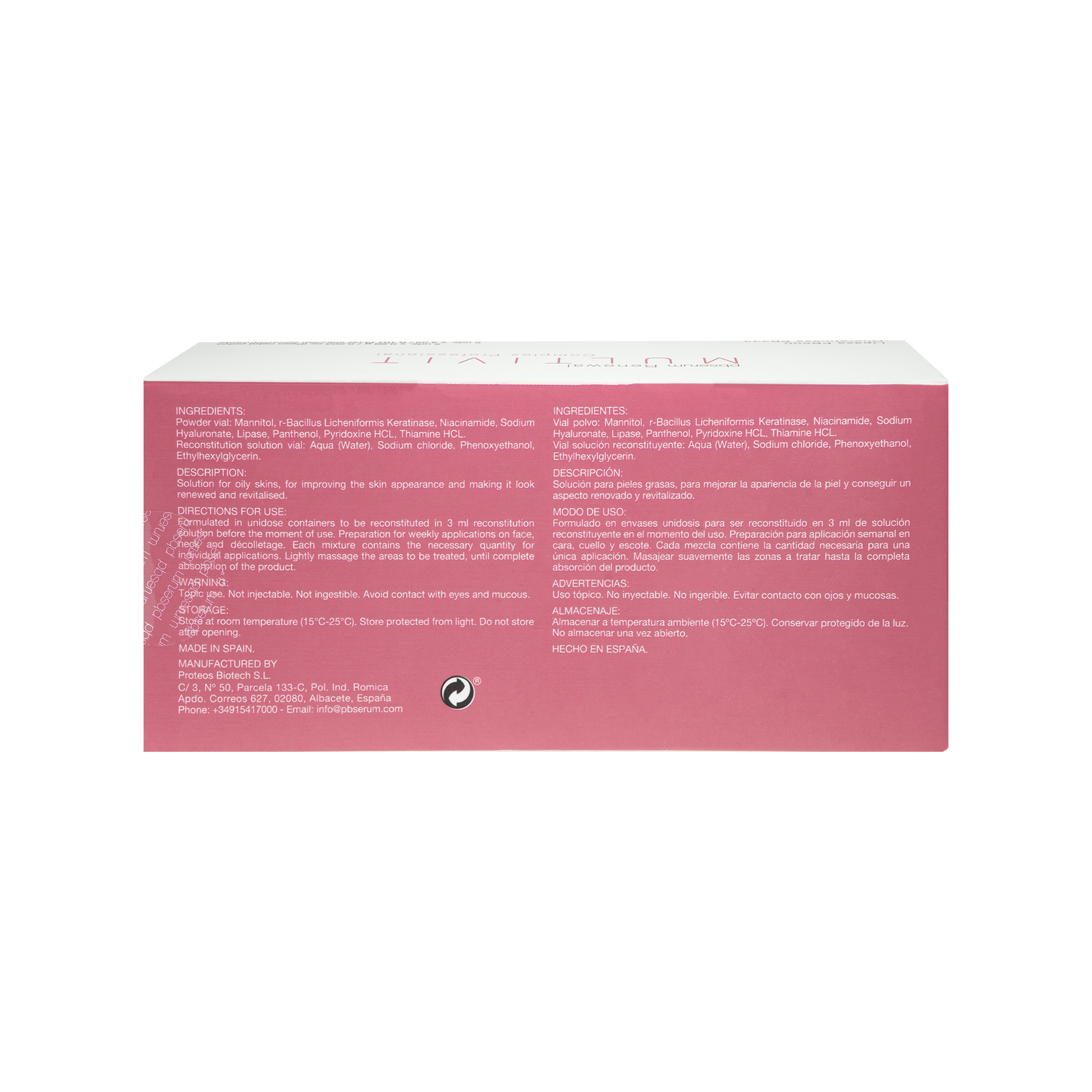 pbserum Smartker Renewal Multivit Complex Professional back
