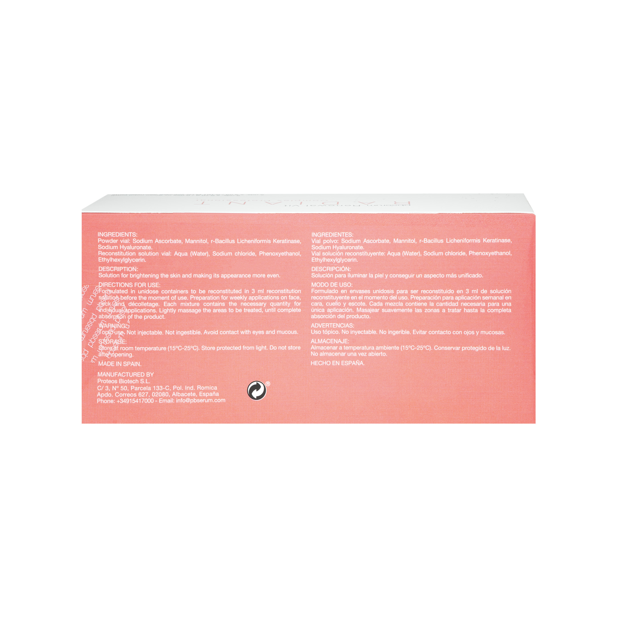 pbserum Smartker Renewal Vit Radiant Complex Professional back