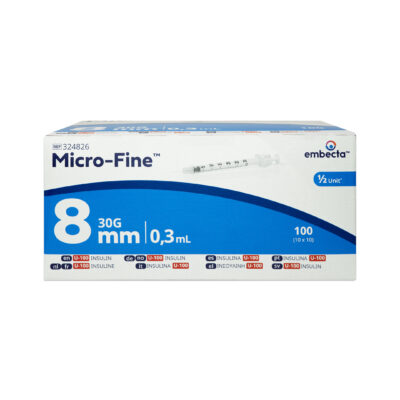 Embecta Micro Fine Insulinspritzen 0,3ml 30G(8mm x Stück 100) front