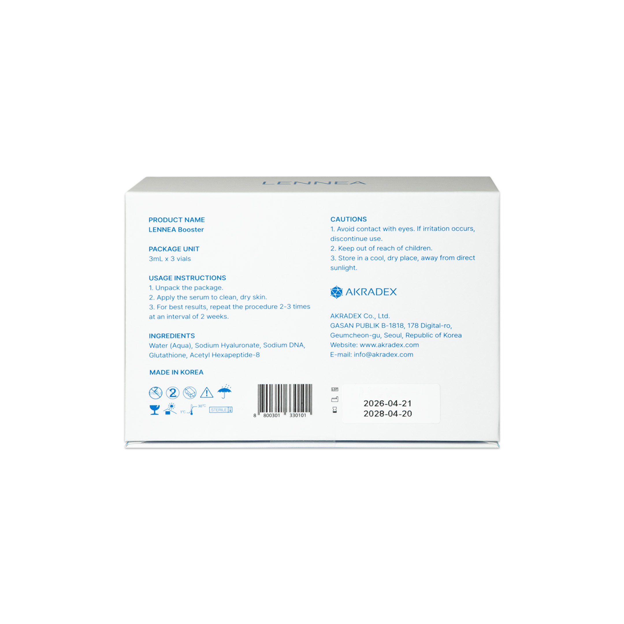 Lennea Booster (3x3ML) back