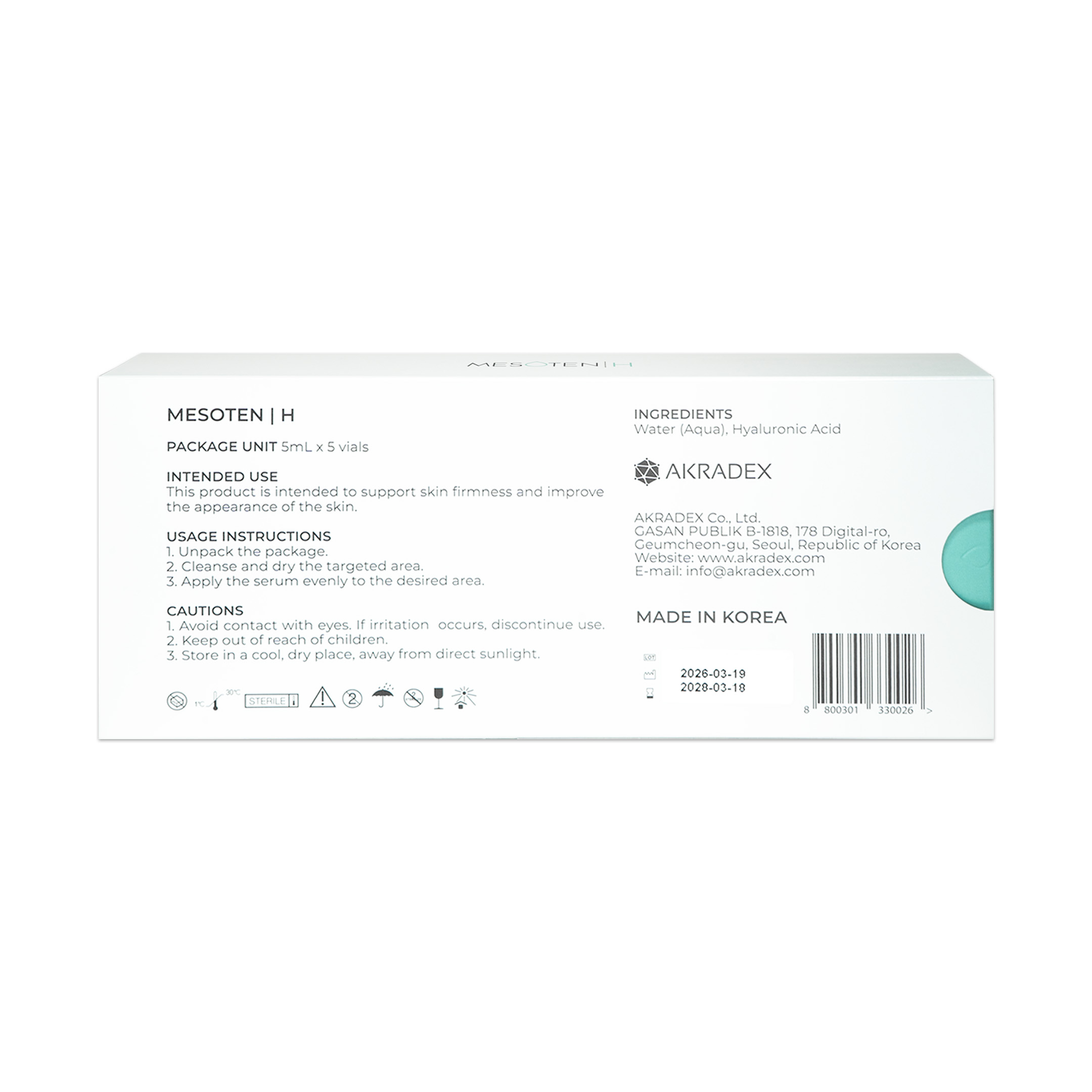 Mesoten H (5x5ml) Mesoten H (5x5ML) back