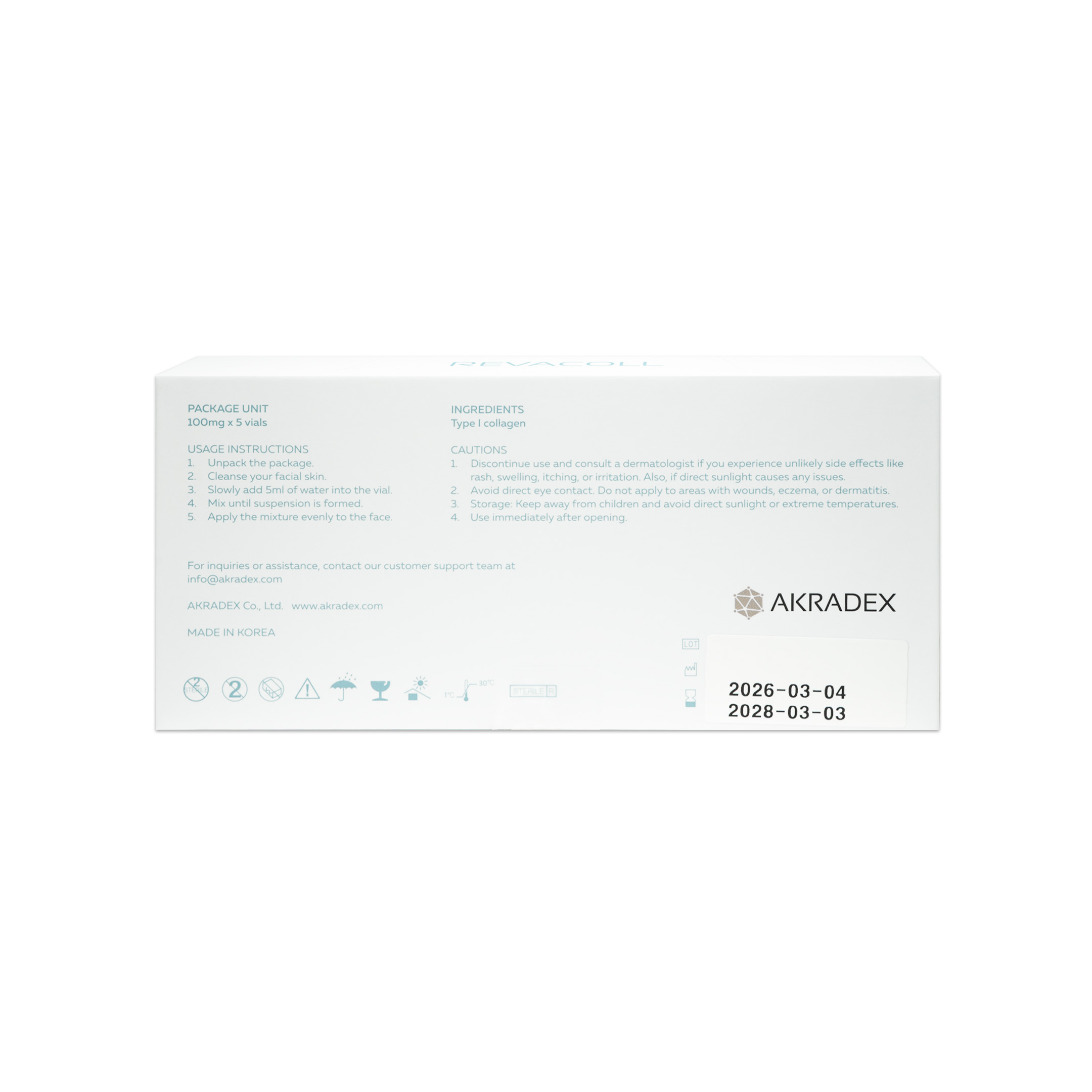 Revacoll (5x100mg) Revacoll (5x100MG) back
