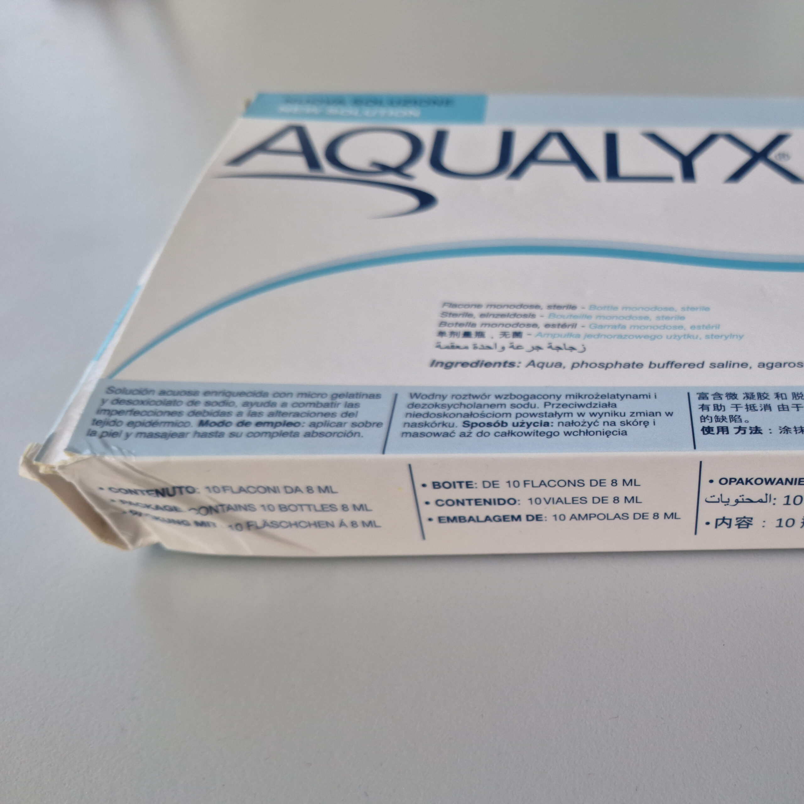 Aqualyx cosmetic (10×8ml) - stark reduziert Aqualyx damaged box 2