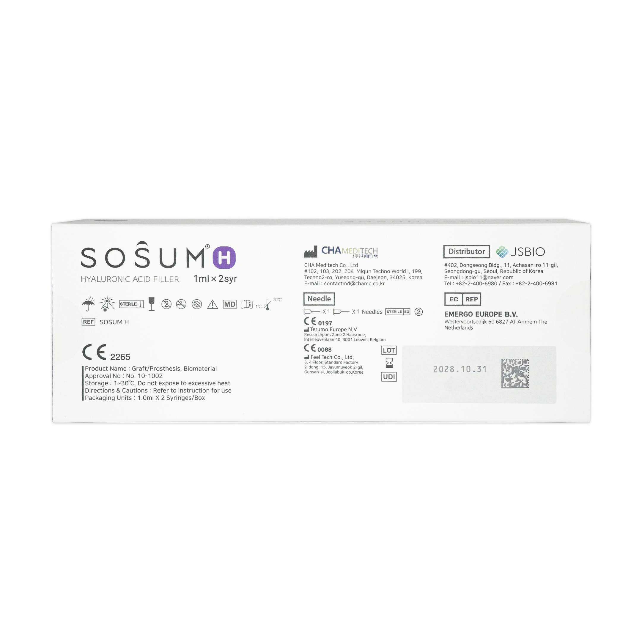 Sosum H (2x1ml) SOSUM H 2x1ml back