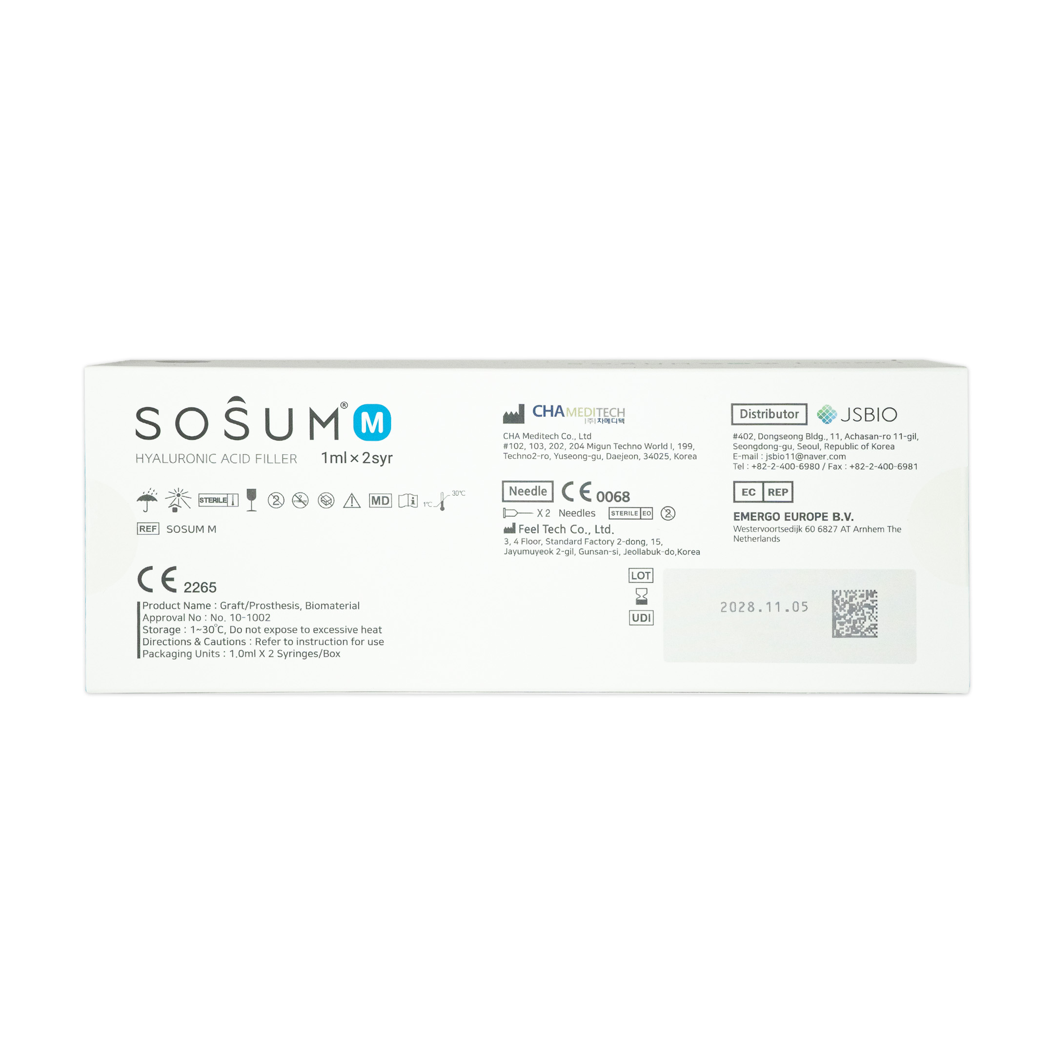 Sosum M (2x1ml) SOSUM M 2x1ml back