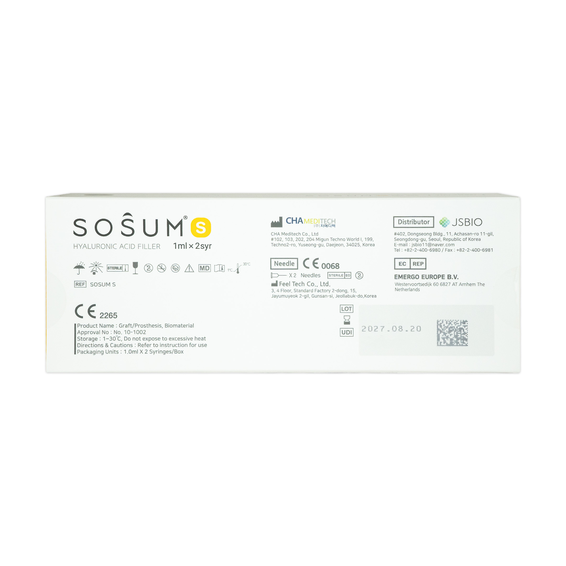 Sosum S (2x1ml) SOSUM S 2x1ml back